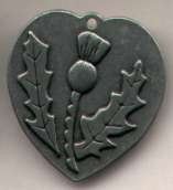 Scottish Heart Pendant; 4,5cm