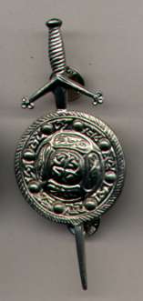 Targa Shield Kilt Pin; 8,5cm