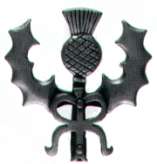 Scottish 'RR' Pin; 4cm